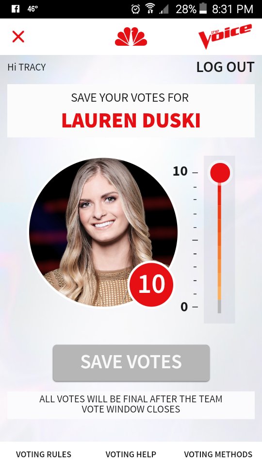 BRPCreations's tweet photo. #VoicePlayoffsLauren  Everyone vote!! https://t.co/59agztvpMh