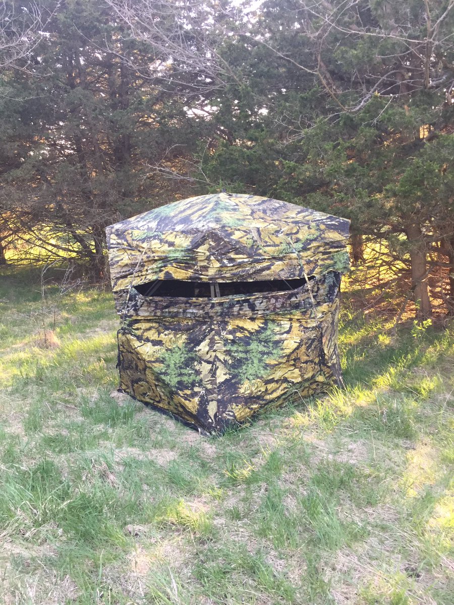 Got the blind all set up for Friday morning!