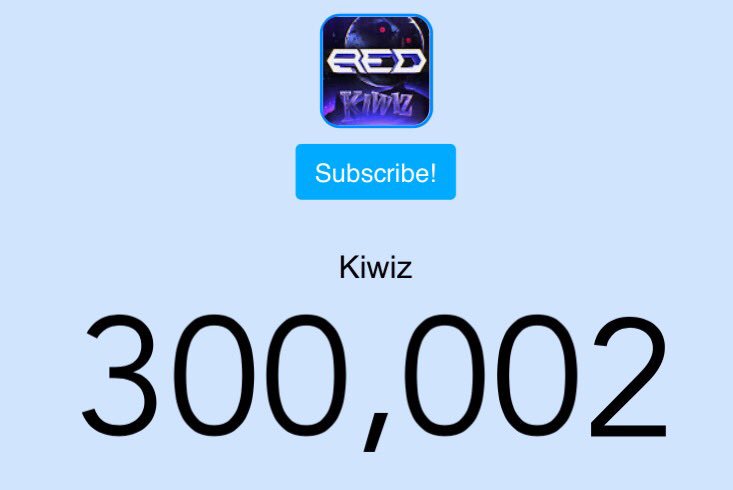 Kiwiz's tweet image. YOOO WE HIT 300,000 SUBSCRIBERS!

RT FOR A FOLLOW....PICKING RANDOM PEOPLE