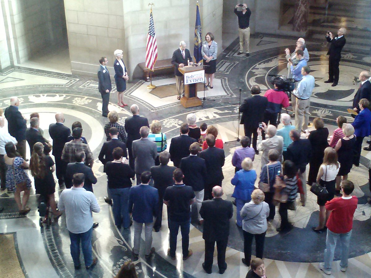 Today begins a wonderful journey. Thanks to the many supporters who came today for the kickoff in lincoln.