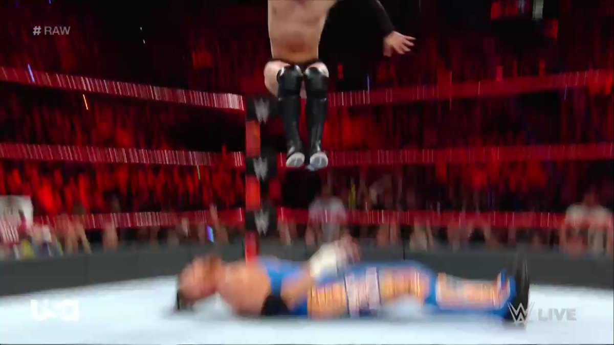 tappedoutpod's tweet photo. @FinnBalor comes out and makes quick work of @TheCurtHawkins #NotPaidBytheHour #RAW https://t.co/n4R0gv3CXR