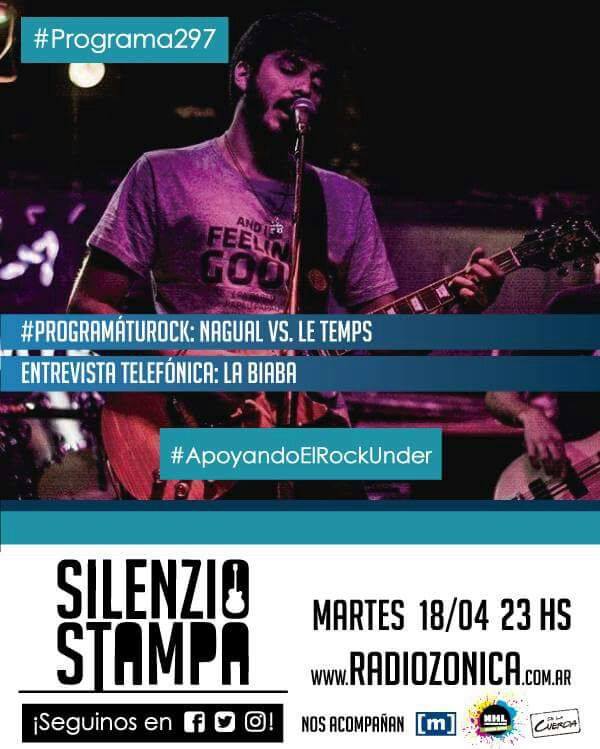 _SilenzioStampa's tweet photo. #MartesDeSilenzio Se viene un programón. Nota con @LautaCosta de @labiabaoficial y visita de @BrunoUrbaniMsc. Desde las 23 por @RADIOZONICA https://t.co/zq7bwNiYyB