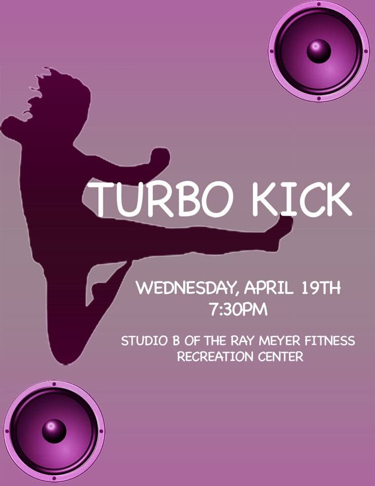 HerCDM's tweet photo. Join us this Wednesday (4/19) at the @depaulcampusrec for #TurboKick with @jdhugg - 7:30PM in Studio B! #DePaul https://t.co/7SfZrHwWKB