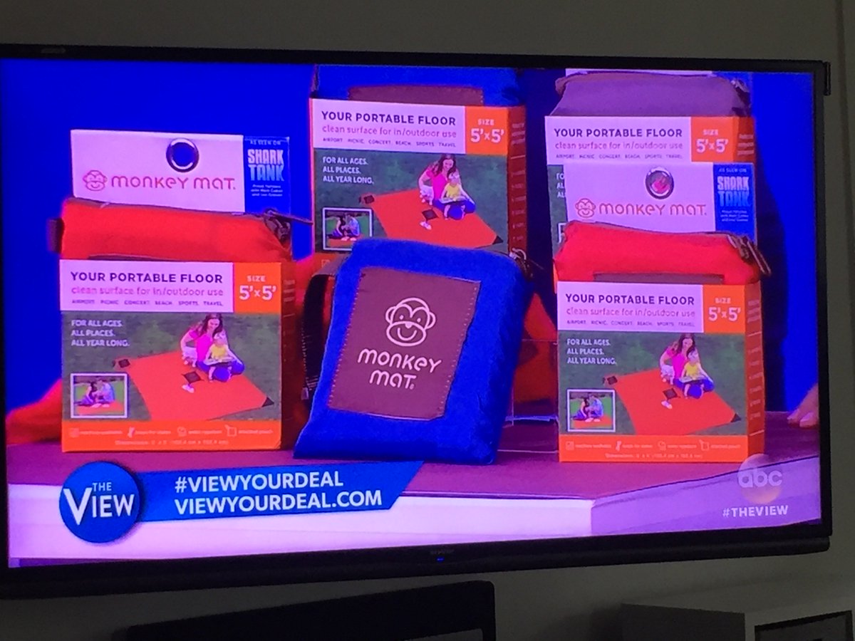 MonkeyMatMama's tweet photo. Exciting day w/ @LoriGreiner on @TheView @ViewYourDeal ! Get your #MonkeyMat before deal is up at https://t.co/NtllSPDEuc! https://t.co/0Rw75Fdfv9