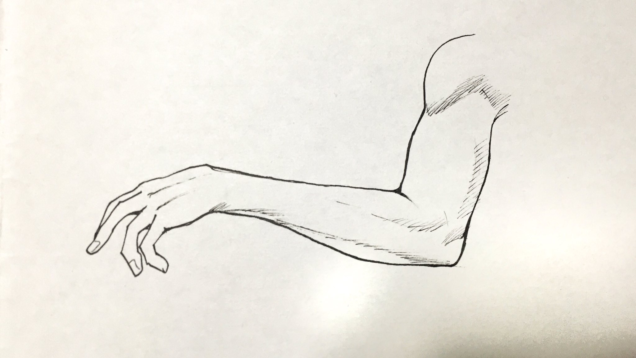 吉村拓也 イラスト講座 細マッチョな腕の描き方 男性の腕の筋肉を描くのに必要な 4ページの プチ解説イラスト もよろしければどうぞ