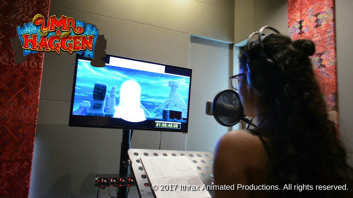 UmaHaggen's tweet photo. Nuestra querida @AlondraSinTwitr desde la cabina. Pronto más detalles de su personaje en "Uma &amp; Haggen"!

#UmaHaggen #Ithrax https://t.co/0YJpRmpwAw