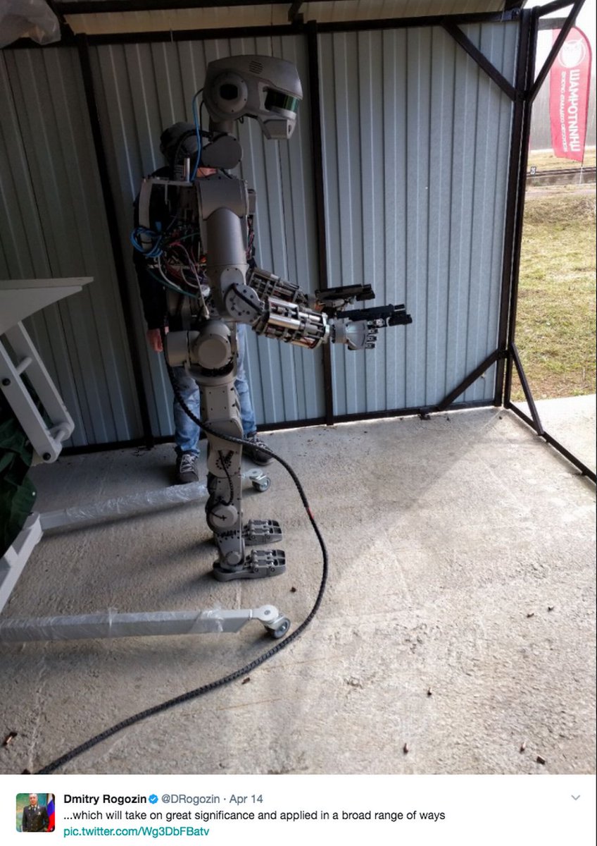 Russian official insists robot that shoots guns with both hands is ‘not Terminator’.
hrld.us/2pbM0IC