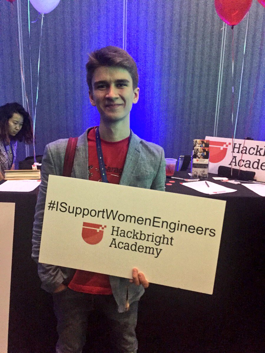 Hackbright's tweet image. Celebrating diversity 🎉👏🏻 @facebook #fbf8 #ISupportWomenEngineers