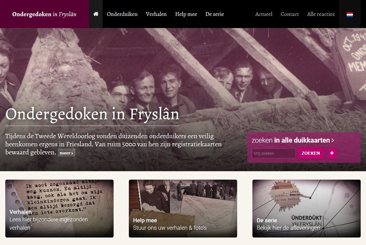 Op website 'Ondergedoken in Fryslân' kan vanaf vandaag gezocht worden naar onderduikers en hun helpers owl.li/4w0430aWiEj #WOII