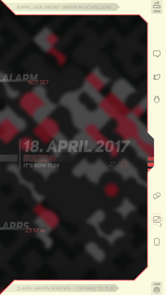 js0n1's tweet image. current HomeScreen #zooper #widgetlocker #android #homescreen