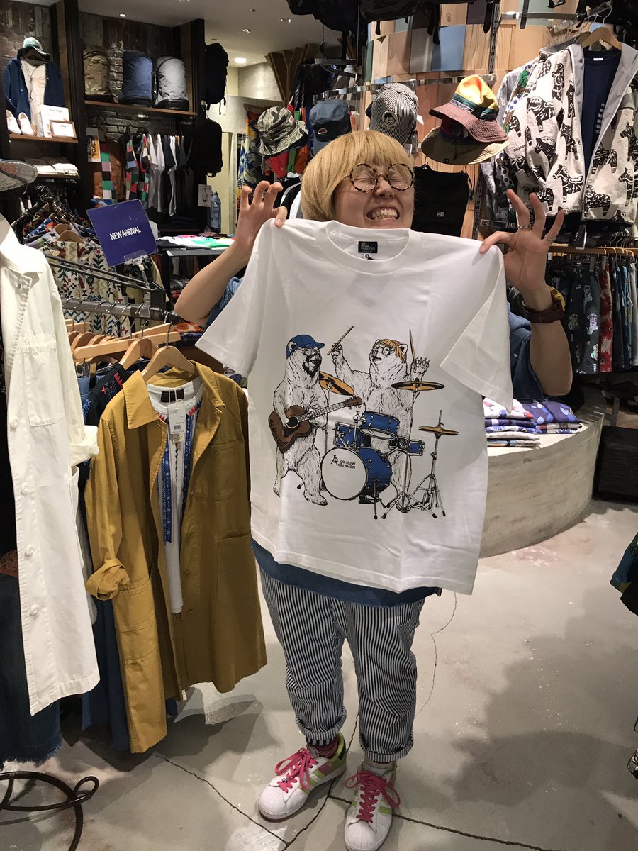 Go Slow Caravan Go Slow Caravan 東京スカイツリータウン ソラマチ店 ソラマチ店と大高店限定アイテム スタッフをデザインに起用したクマtです Gsc546