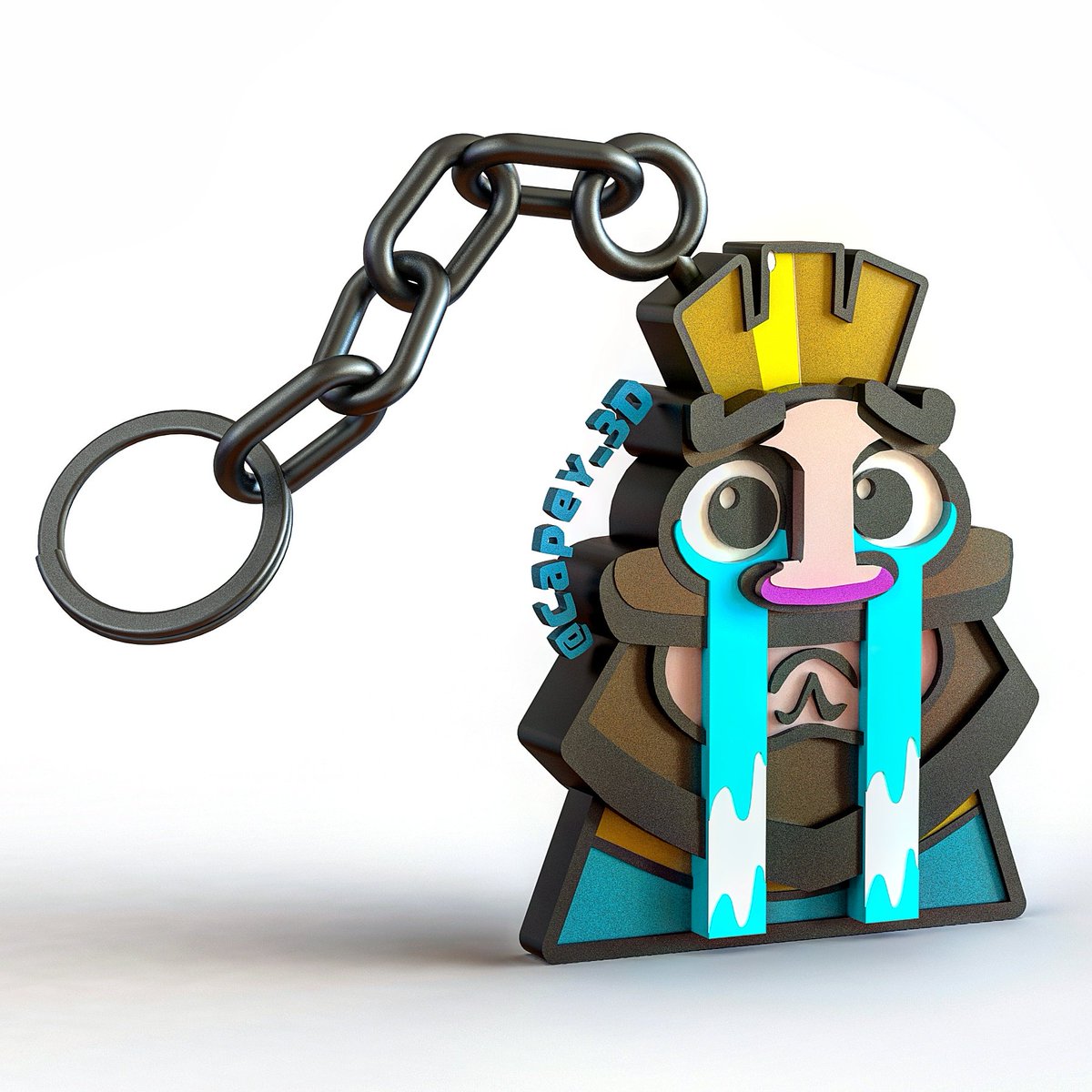 Clash Royale King Cry Emote by ShelvingSendChamber99791