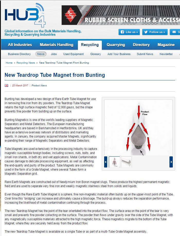 Bunting_Berkham's tweet photo. Thanks to @Hub4com for featuring our news on the New Teardrop #TubeMagnet #news #Product https://t.co/sCNLN6YGUV https://t.co/YtbBNwQaKC