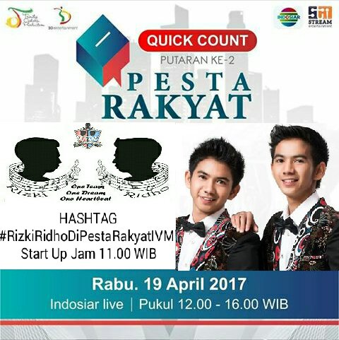 hashtag besok siang <a href="/DA2_Rizki/">Rizki 2{R} Real</a> <a href="/DA2_Ridho/">Ridho 2{R}</a> di Pesta Rakyat Indosiar
#RizkiRidhoDiPestaRakyatIVM
mulai di up jam 11.00 WIB