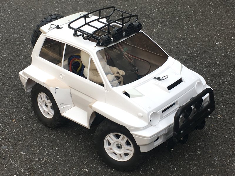 梓零wf21w Ar Twitter 現在コツコツ作ってるrcシティターボ４wd ｖ ｂ タミヤのgf 01シャーシにシティターボ ２のボディを改造して乗っけてます ボディマウント部分は３dプリンタで作りました 昔出てたミニ四駆のシティターボのラジコン版という感じです