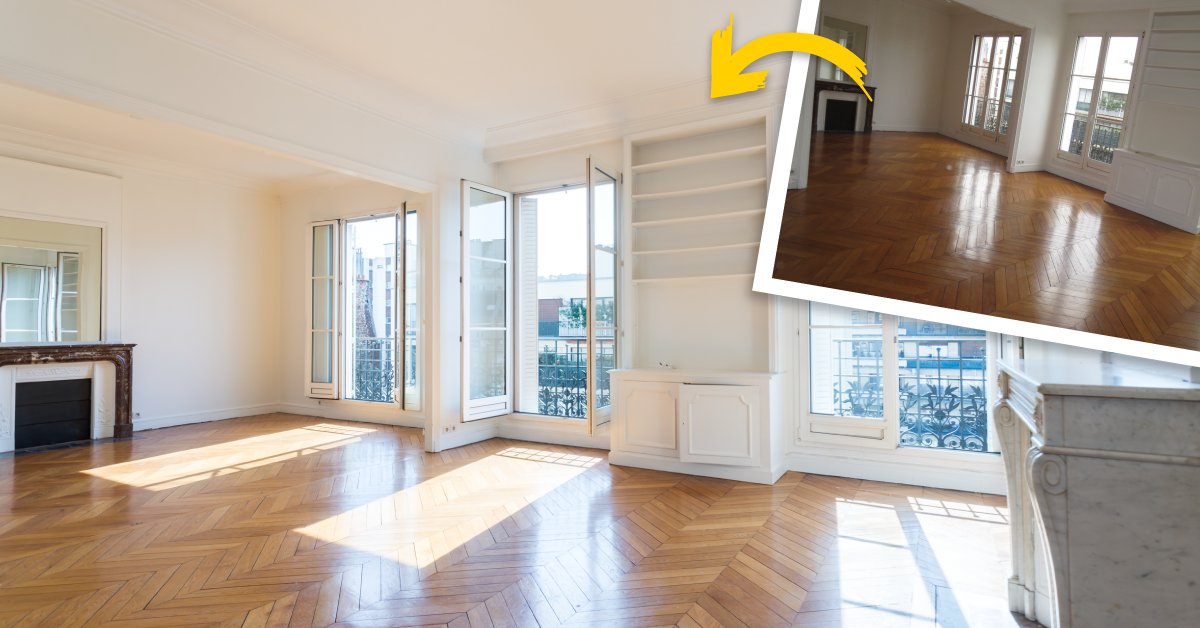 Mise en valeur d’un bien avant/après après passage d’un photographe Wall-Market ! #immobilier #photo