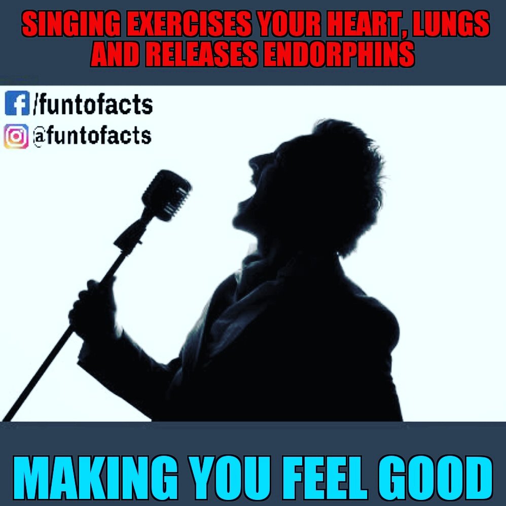 funtofacts's tweet photo. LIKE THE PAGE FOR MORE
#F2F #FUNTOFACTS #FACTS #FUNFACTS #singing #song #exercise #heart #lungs #endorphin #relax #stress #feelgood #like https://t.co/v8QZ9nYj1I