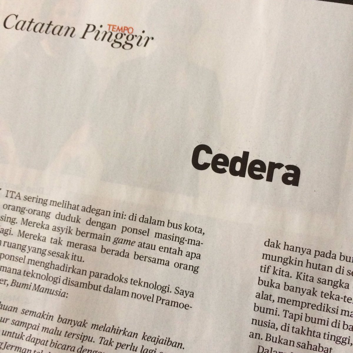 Ada siratan metamodernisme dalam Catatan Pinggir-nya Goenawan Mohamad minggu ini ..