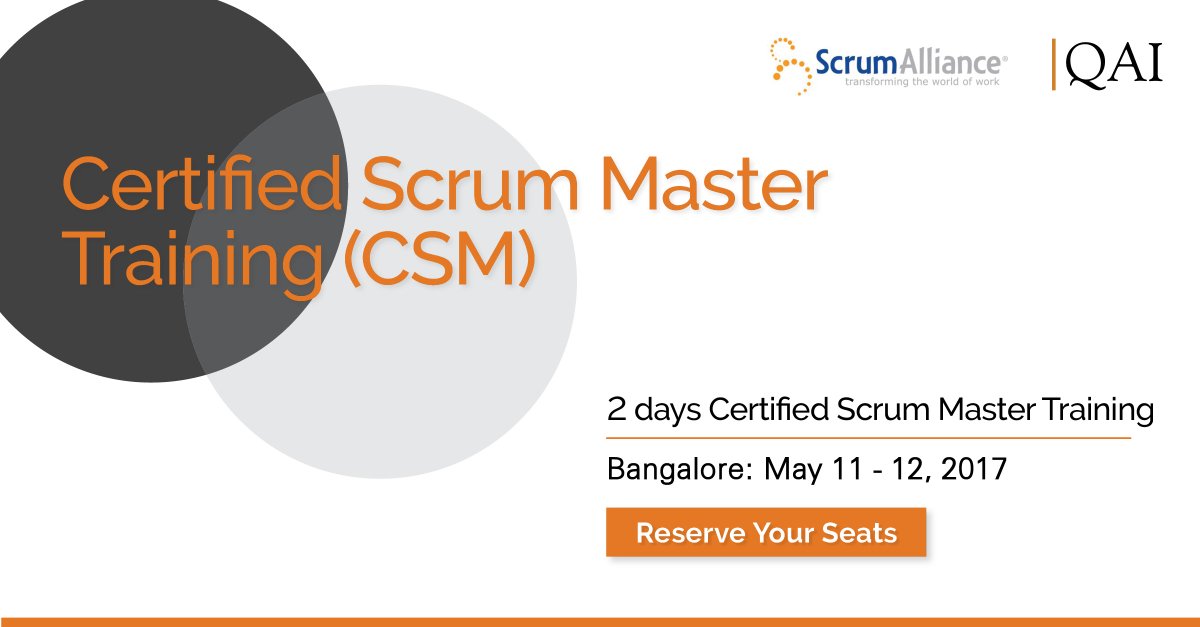 Are you CSM Certified yet? Enroll yourself and become a successful scrum master. goo.gl/Bd7D8m