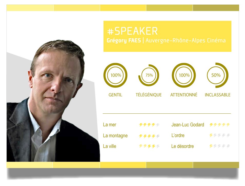 Découvrez le tout premier speaker de <a href="/DisruptRHLyon/">DisruptRHLyon</a> : Grégory FAES, Directeur général d'<a href="/AuRhAlpes_Cine/">AuRhAlpes Cinéma</a> et amateur de Jean-Luc Godard !