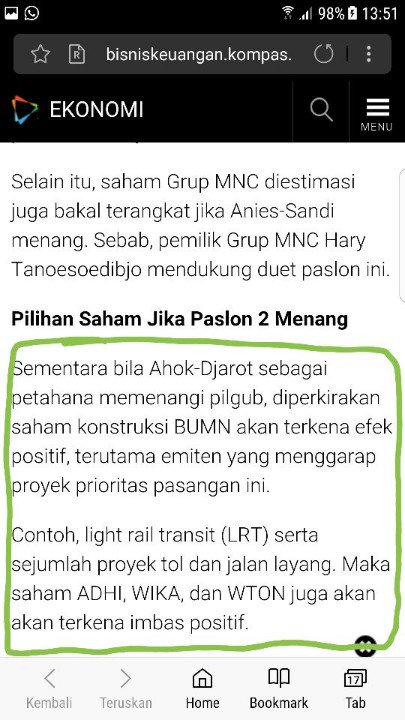 PERHATIAN !!

Jika No 3 menang: perush Pribadi mereka  Tambah Kaya 

Jika no 2 menang: Perush Negara yg tambah kaya