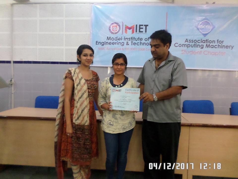 miet_acm's tweet image. The prize distribution for "Web Battle" was carried out. Congratulations to all the winners and the participants!!