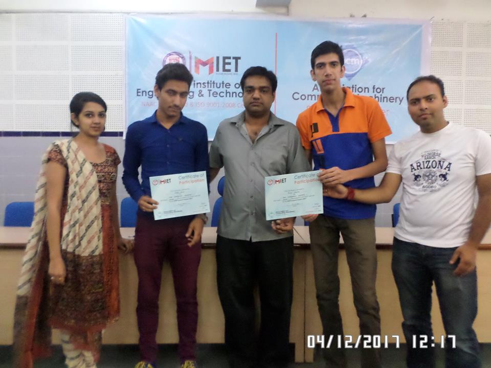 miet_acm's tweet image. The prize distribution for "Web Battle" was carried out. Congratulations to all the winners and the participants!!