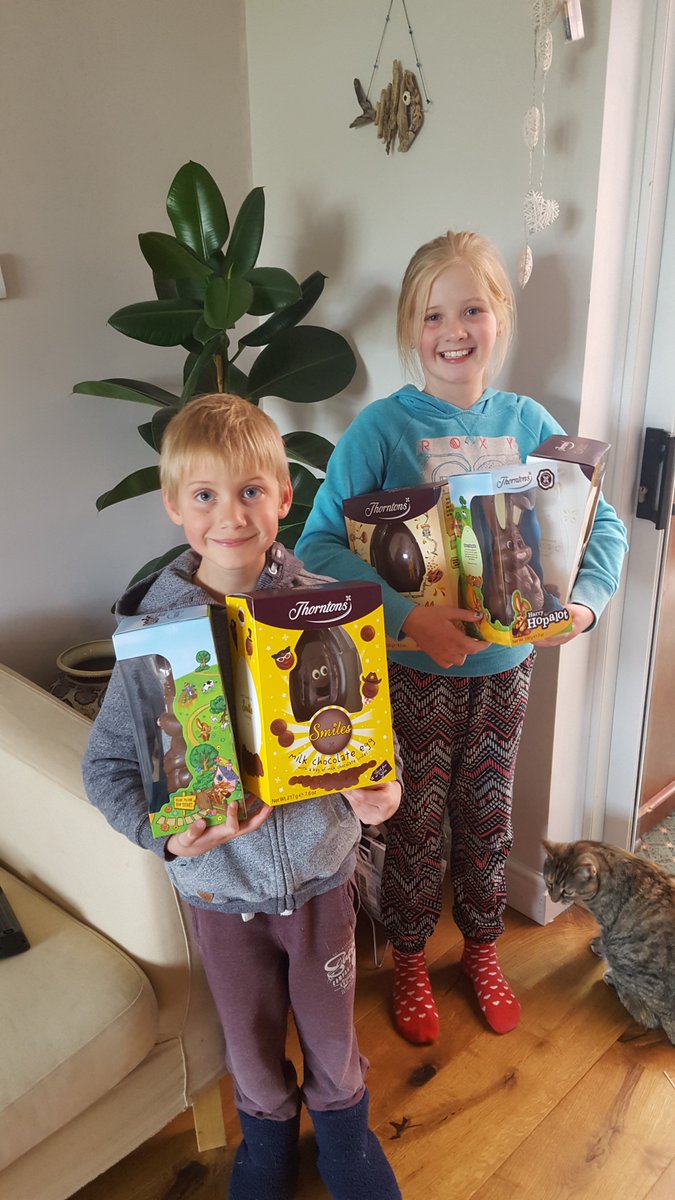 KingfisherPD's tweet photo. Our Easter Eggstravaganza winners enjoying their chocolate treats! Well done GTH South Molton. https://t.co/FPGzChORTF