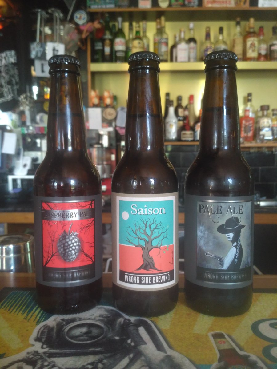 Tasty new brews from @WrongSideBrewCo available now! Raspberry pale a staff favourite #beer