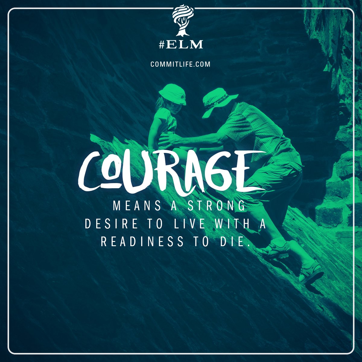 commitlife's tweet image. #Courage means a #strong #desire to #live with a readiness to #die.