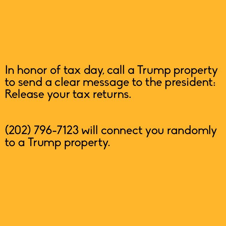 TheDailyAction_'s tweet photo. #taxday #TaxMarch #ReleaseYourTaxes @realDonaldTrump https://t.co/AFL2Shve6i
