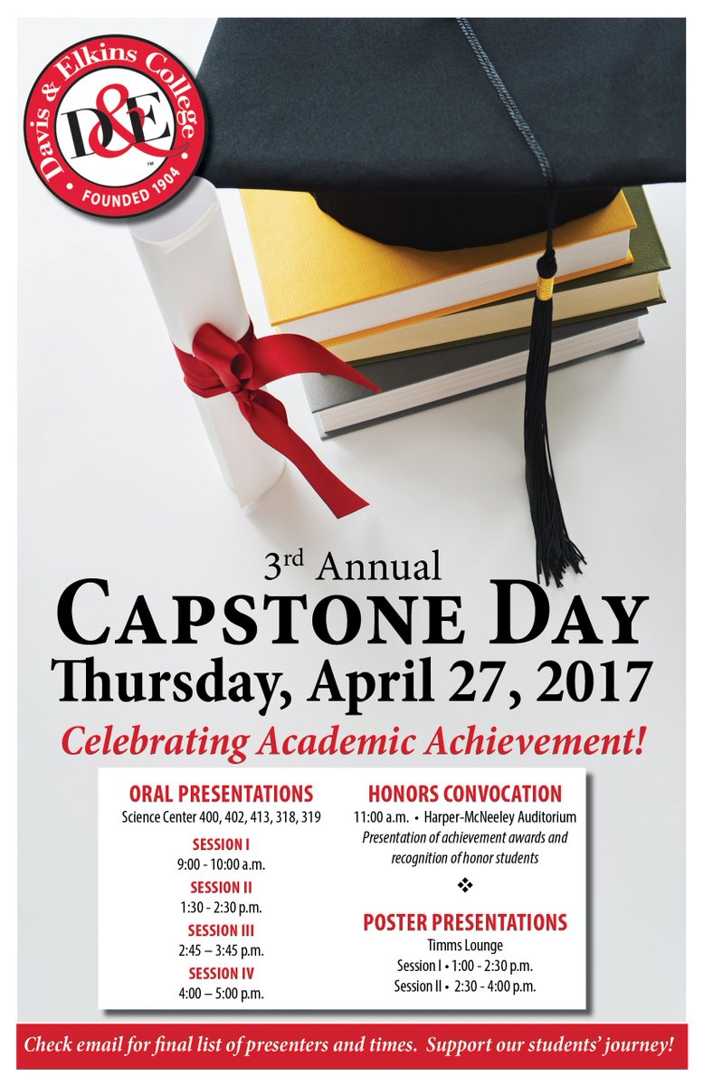 davisandelkins's tweet photo. Today might be the first day back from break but Capstone Day is fast approaching! #seniors #CapstoneDay https://t.co/aIoaeCRSQq