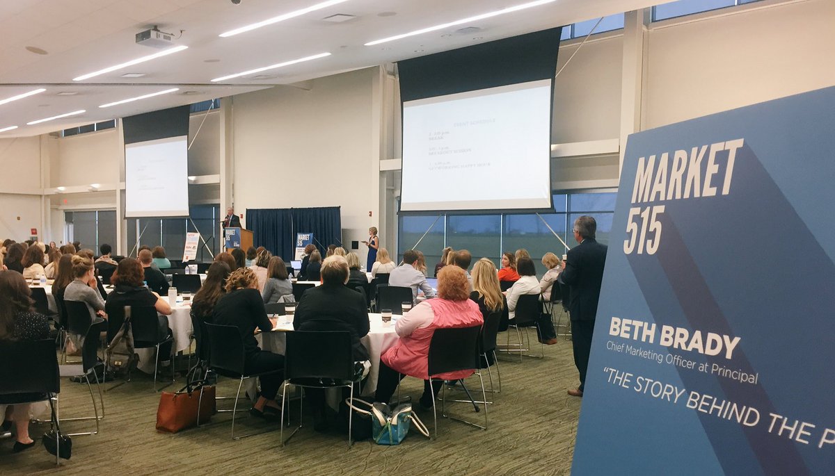 #Market515 2017 is underway! Thank you for joining us for a great day of Marketing content! #catchdsm