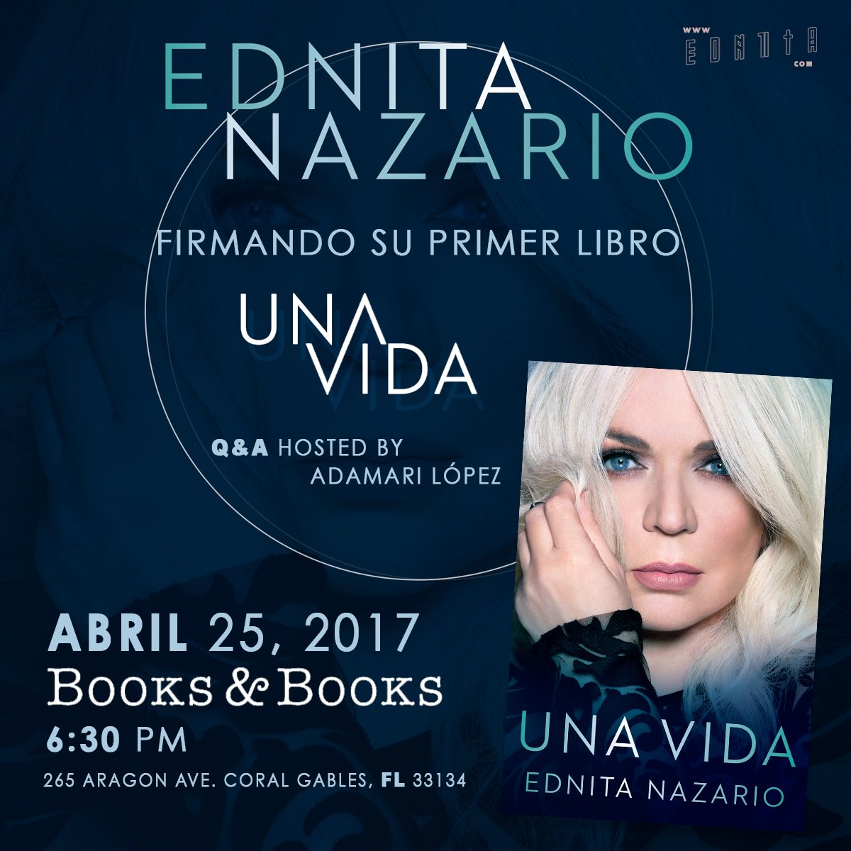 mickey_tirado's tweet photo. @BooksandBooks @EdnitaNazario  Firma de Libros Abril 25, 2017 6:30 pm https://t.co/7Q90G17NTL