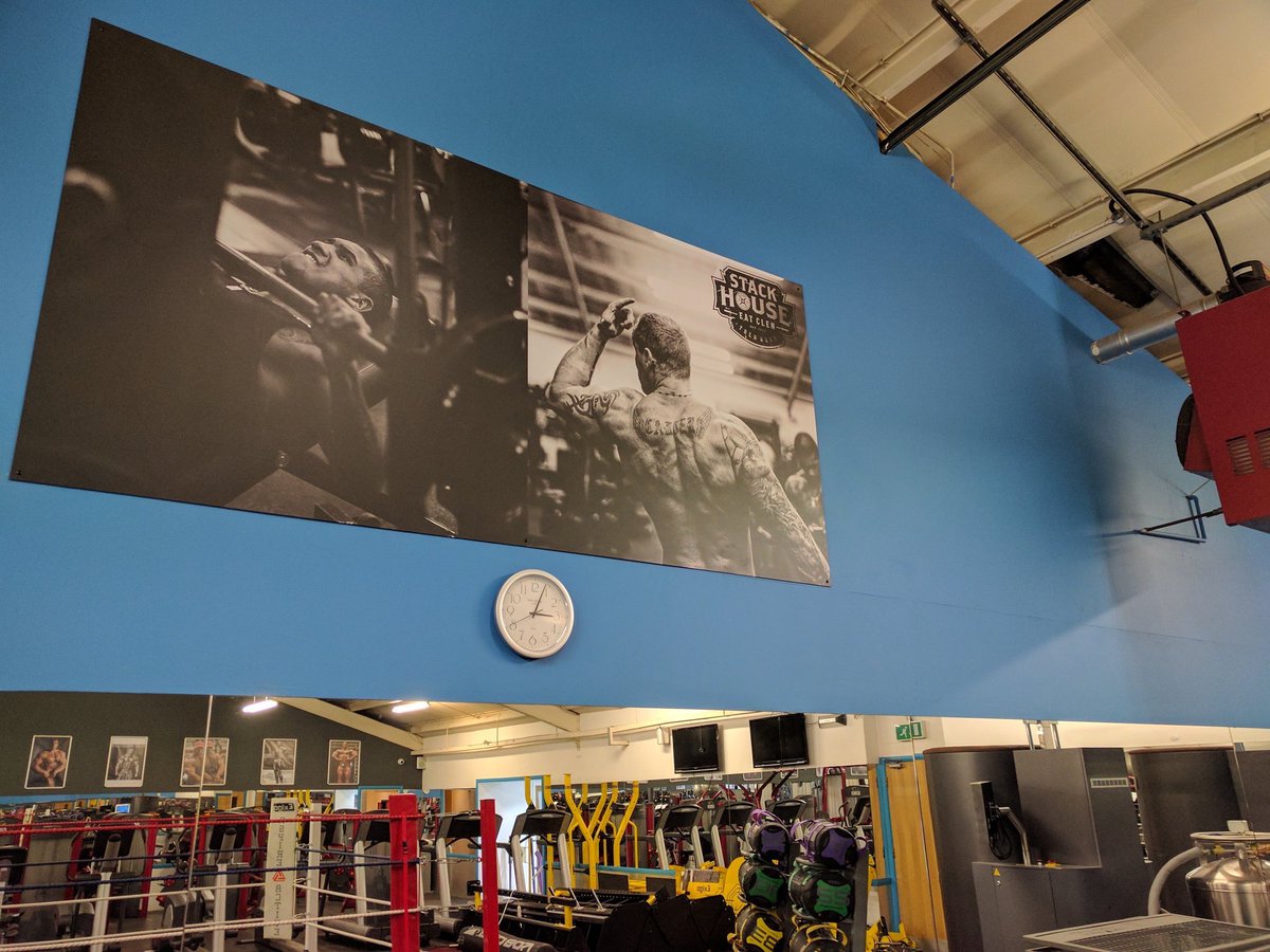 BizImageLewis's tweet image. Recalling another memory, this time, a busy start to the year with external and internal signage for Stack House Gym #BizImage #Signage