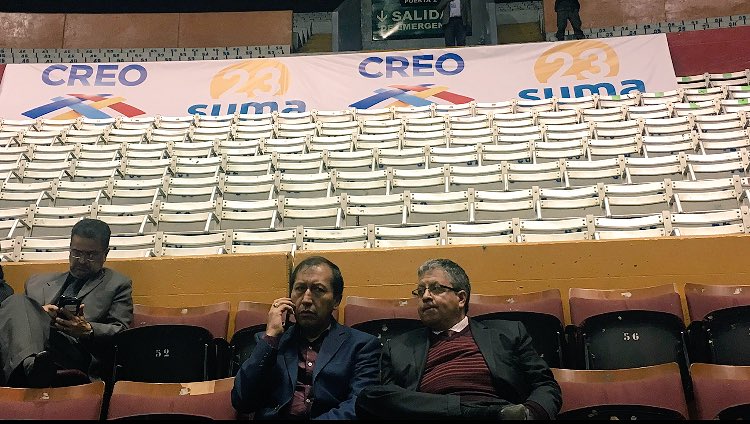 LucioGutierrez3's tweet photo. Sin la presencia de delegados Creo - Suma inició el reconteo. 
Aunque el pueblo lo que pide es el reconteo total de las actas. #ReconteoCNE https://t.co/AXUsKtTROU