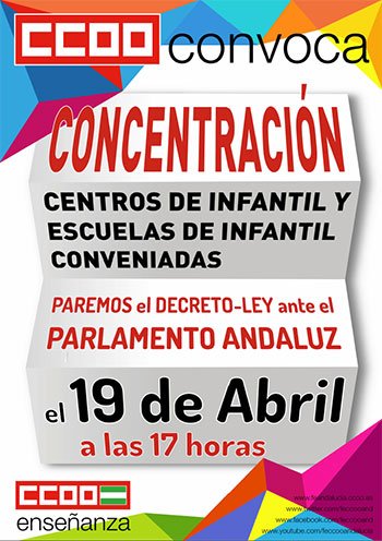 manololay's tweet photo. Mañana apoyaremos la concentración contra el decretazo de la Junta que mercantiliza la educación infantil 0/3 años https://t.co/9WZAsqpn3Q