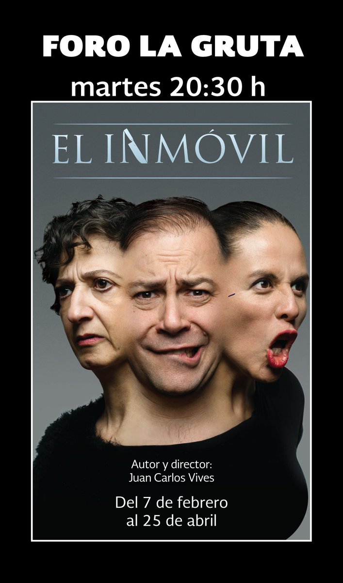 #ElInmóvil es una comedia ruda, despiadada donde participan:<a href="/EmDib/">Emma Dib</a> <a href="/guas_damian/">Guadalupe Damián</a> y <a href="/JCVives/">Juan Carlos Vives</a>. Ven a este gran trabajo de <a href="/BuhoGrande/">Búho Grande Teatro</a> .