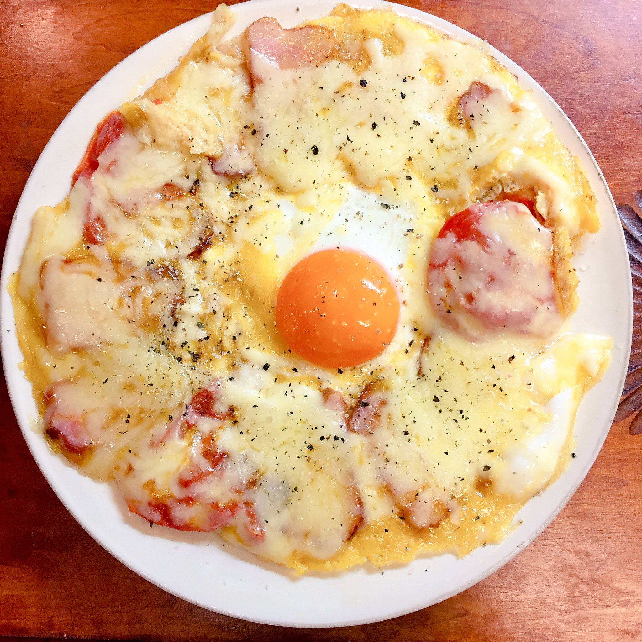 ポストカードサイズ 目玉焼きトーストちゃん アートプリント