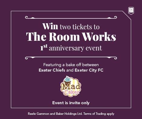 MADCakes1's tweet image. Retweet and follow for a chance to win 2 tickets to The Room Works Bake Off with @OfficialECFC &amp;amp; @ExeterChiefs Today is the closing day