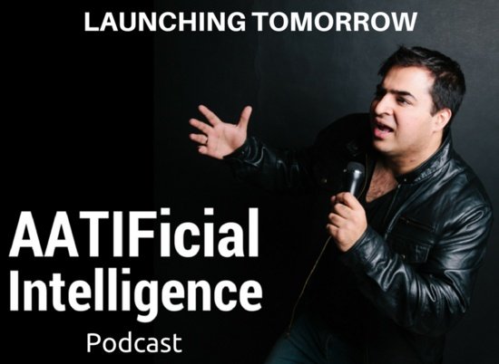 AatifNawaz's tweet photo. Don't mean to steal your thunder Ms May, but I'm launching a podcast tomorrow innit... #AATIFicialIntelligence https://t.co/K1QBOhAxOR