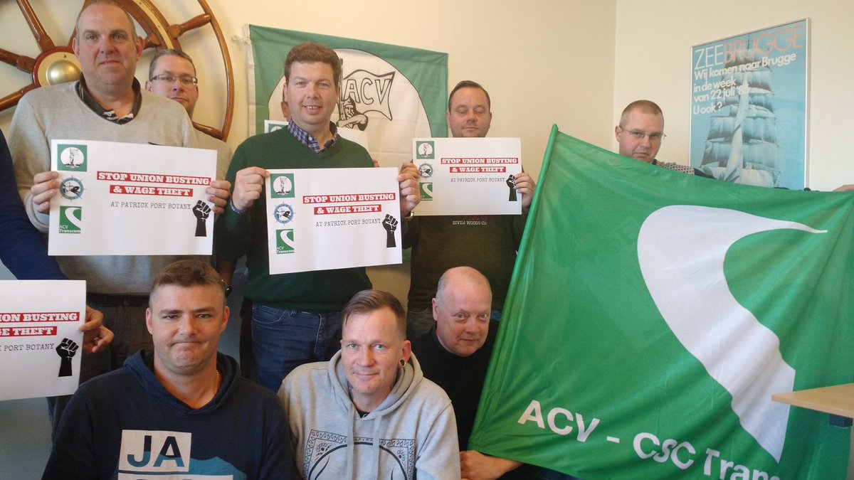 ACV_Maritime's tweet photo. In #solidarity with #PatrickPort #Botany #dockers!
@MaritimeUnionAU @IDC_Dockers @ITFDockers @acvtranscom
#AnInjuryToOneIsAnInjuryToAll https://t.co/liSjAQaSJq