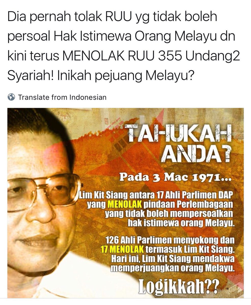 MelayuIslam16's tweet photo. @brozam @sicherpolizei @BroPB @dyanasofya @zairilkj @Huan2U @Untrade1 @Mazlan8978 @1rmfs @mFaizK13 @apekbuta @Alamurni @spk5447 @hanifhanif8 @nurkasihperak @semuthitam80 @Zarina_AM @abdulhadiawang @mpkotabelud @suakeris Kalau DAP tak biaDAP dan RASIS.... dah lama lah DAP MAMPOS
#TolakDAP
#DapRASIS
#DapAntiIslam
#DapAntiMELAYU
#KecamLimKitSiang https://t.co/93ZzoO4It0