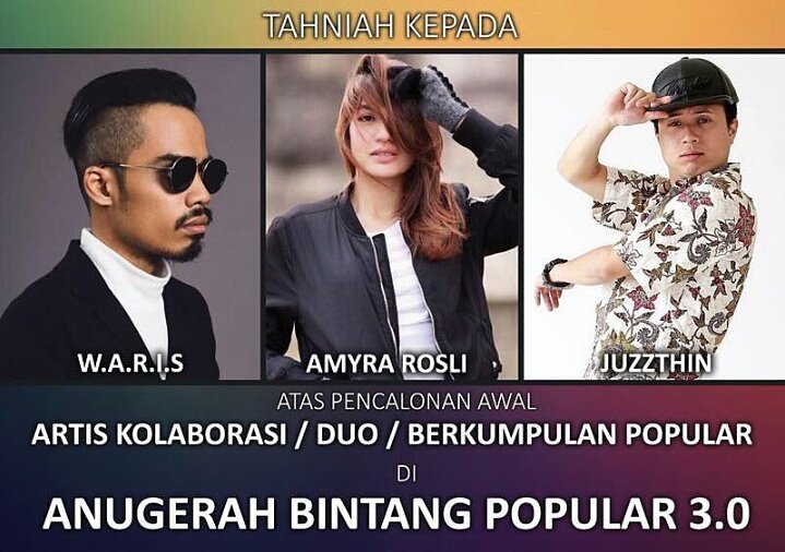 n0l0ng3rus1ng's tweet photo. Jom kita vote Abg @warisn9 👌 , Kak @aamyrarosli 😘 &amp; Abg @juzzthinx ✌ @liferecordsmy #AdaSaja 🎶 https://t.co/daQx95yTA8