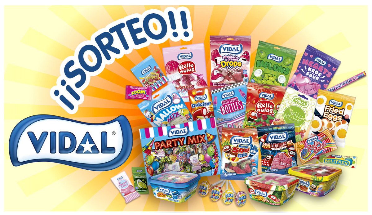 Vidal_Golosinas's tweet photo. ¡LOS #SORTEOS #CADAMARTES (en twitter) y #CADALUNES (en Facebook)
SON NUESTRA MANERA DE AGRADECEROS! 💕
👉Hazte Fan + RT + Invita a un amigo https://t.co/DxNI7B9DRx