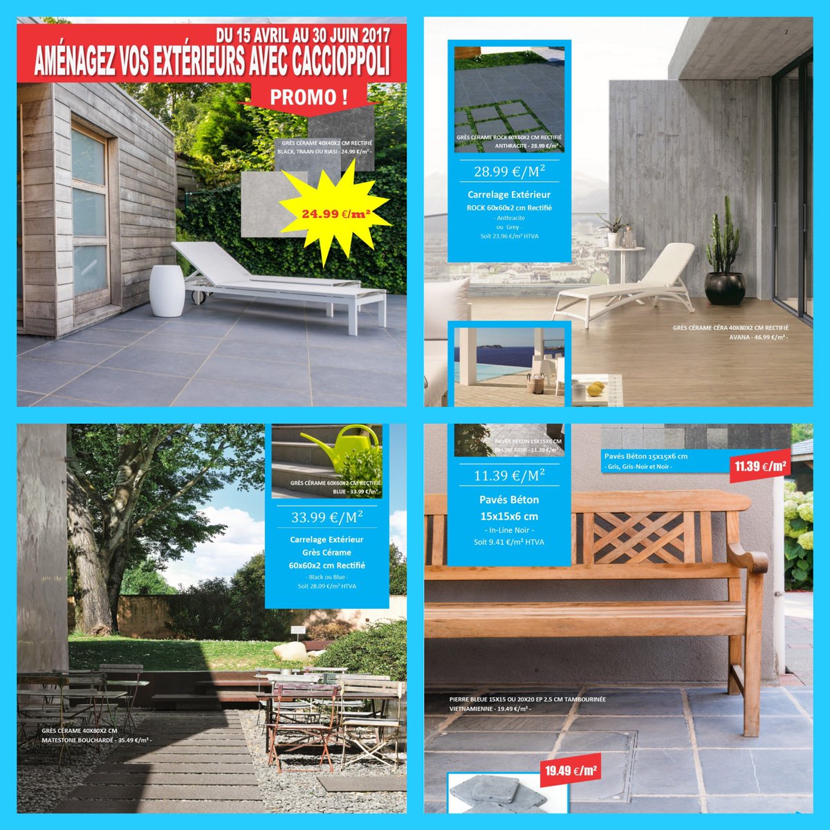 CaccioppoliSA's tweet photo. https://t.co/YbyrHSIGzV
#Promo #Terrasses #Carrelages #Pavés #GrèsCérame #PierresBleues #Jardins
#Caccioppoli https://t.co/SJlfjShTN8