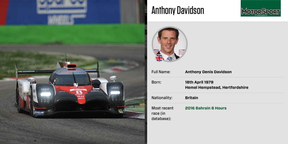 Happy birthday Anthony Davidson, born in 1979:  