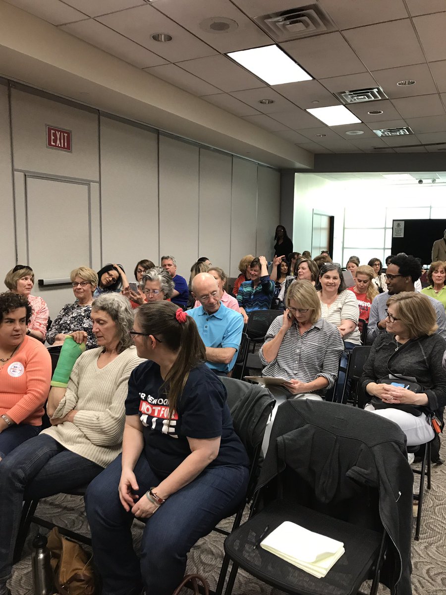 SenatorJohnBell's tweet photo. Big crowd @1VA2021 showing of GerryRigged. Gerrymandering is the #1 threat to our democracy. https://t.co/e1dY41guRT