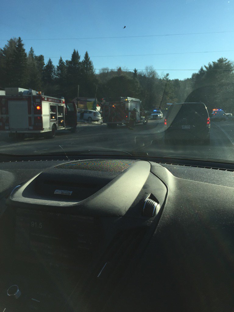 CDubbNews's tweet photo. @cbcotttraffic 3 car collision on highway 366 between Masham and highway 5. Two ambulances &amp; fire president. Delays. https://t.co/URNN4QHt4l