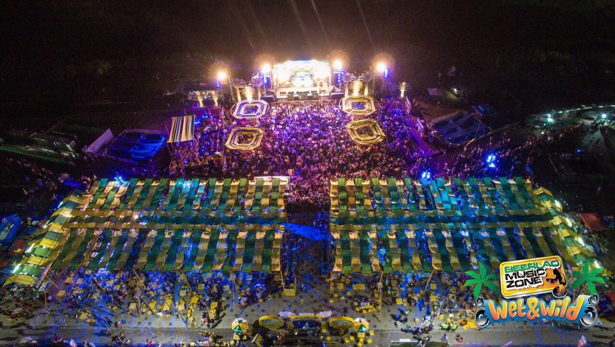 Happy Lao New Year! Check out this aerial view of Beerlao's 'Wet & Wild' #LaoNewYear party on the Mekong river!